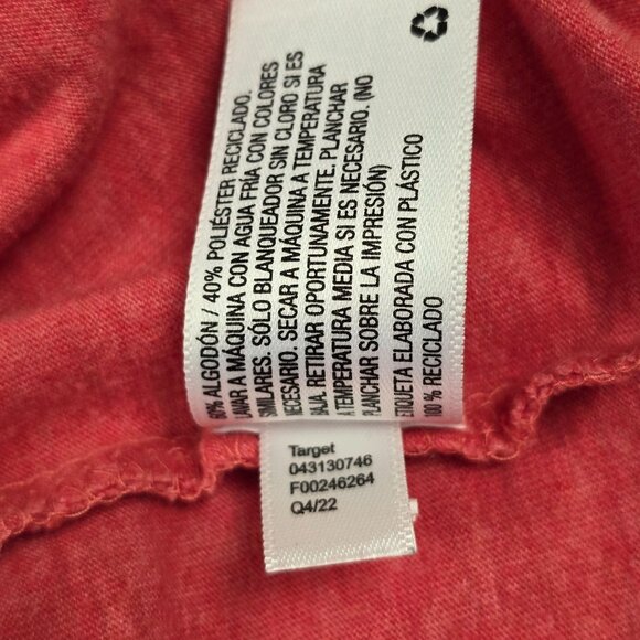 Goodfellow Shirt Mens Extra Large Coral Chest Stripes Colorblock Stripe Casual - Picture 6 of 7